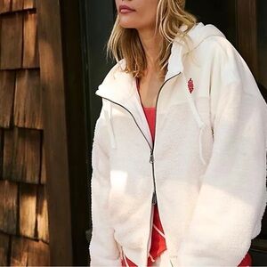 Like New! Free People Cuddle Up Zip Up Hoodie Jacket